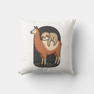 Sloth Riding Llama Cushion