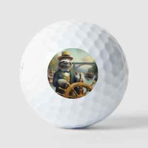 Sloth Riverboat Captain Golf Balls
