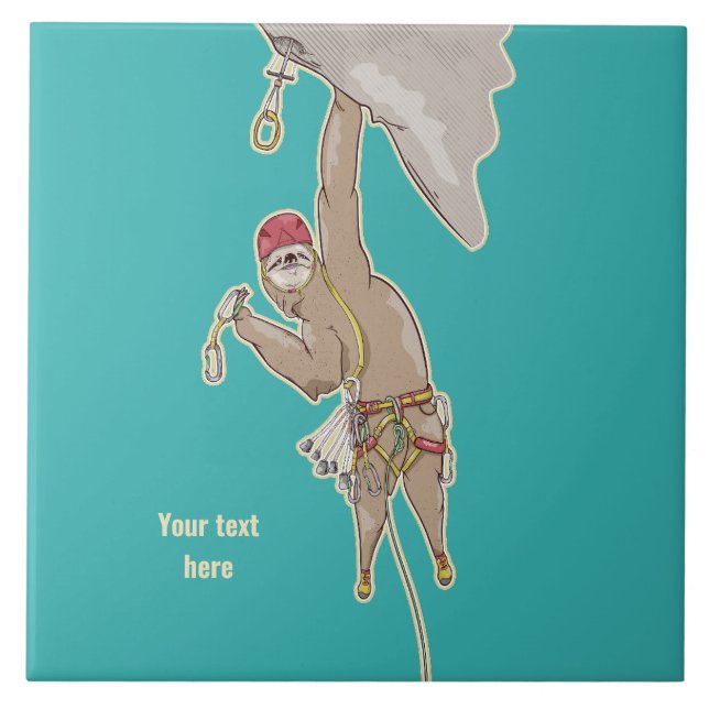 Sloth Rock Climber Trad gear Tile (Front)
