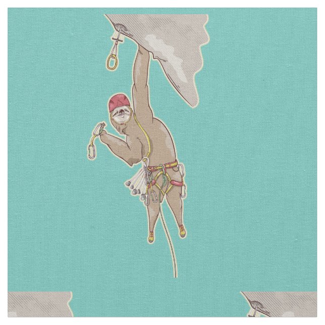 Sloth rock climbing fabric (Close Up)