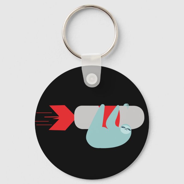Sloth Rocket Key Chain (Front)