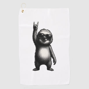 Sloth Rocking Dance Golf Towel