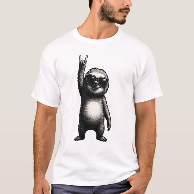 Sloth Rocking Dance T-Shirt (Front)