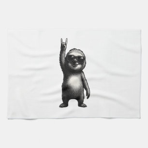 Sloth Rocking Dance Tea Towel