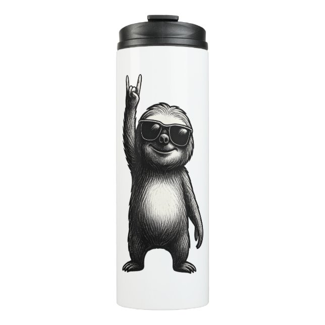 Sloth Rocking Dance Thermal Tumbler (Front)