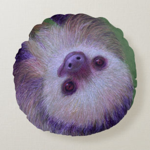 Sloth Round Cushion