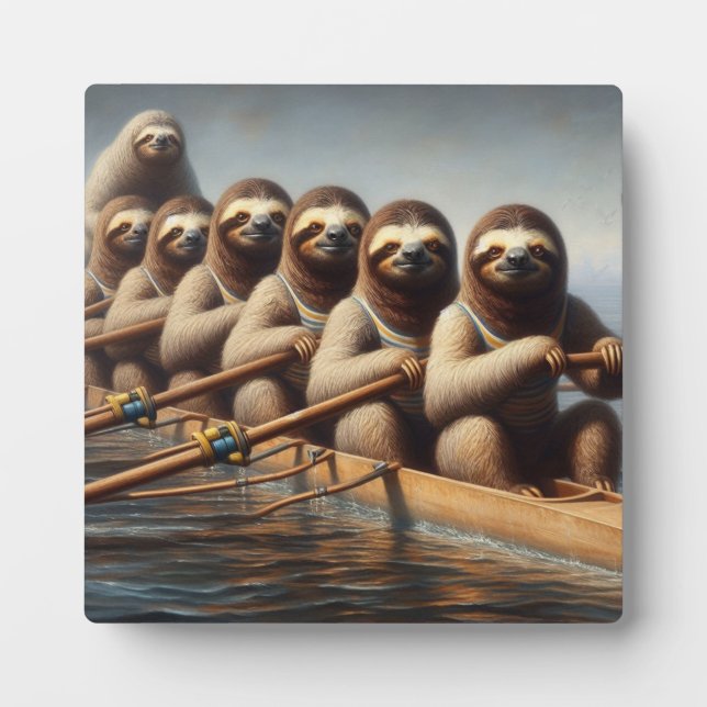 Sloth Rowing Team Plaque (Front)