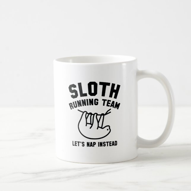 Sloth Running Team Coffee Mug (Right)