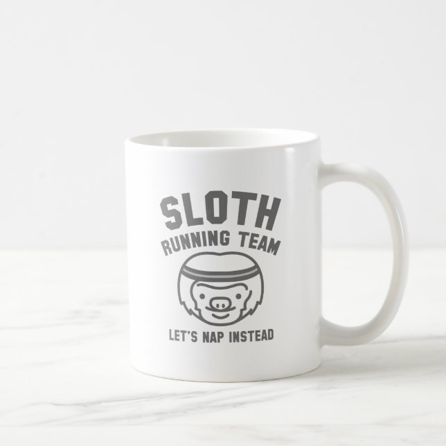 Sloth Running Team Coffee Mug (Right)