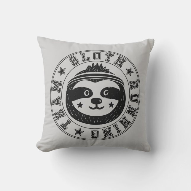 Sloth Running Team Cushion (Front)