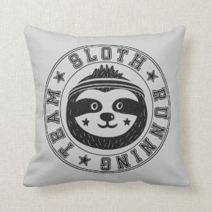 Sloth Running Team Cushion