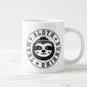 Sloth Running Team Large Coffee Mug