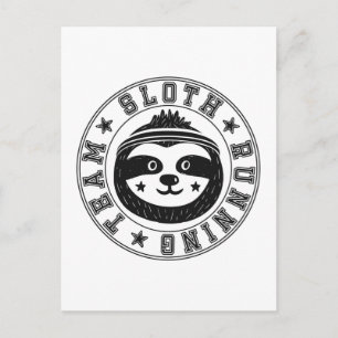 Sloth Running Team Postcard