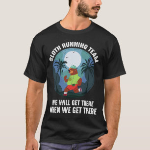 Sloth Running Team Run Lazy Sloth Vintage T-Shirt