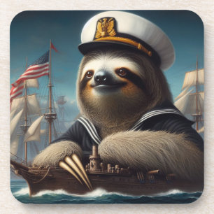 Sloth Sailor Coaster