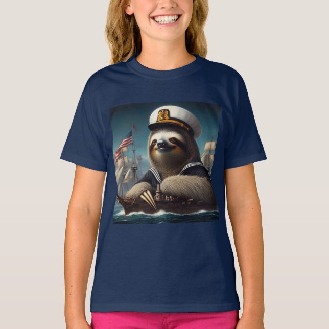 Sloth Sailor T-Shirt (Front)