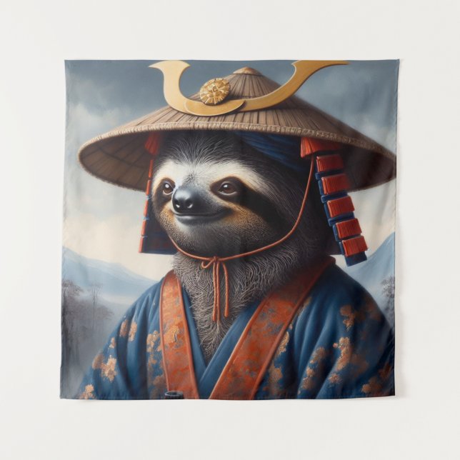 Sloth Samurai Tapestry (Front)