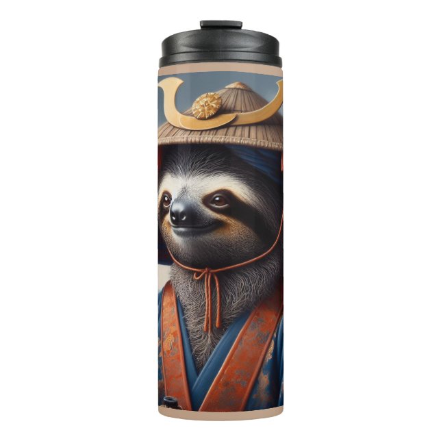 Sloth Samurai Thermal Tumbler (Front)