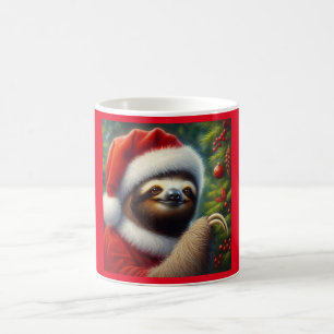 Sloth Santa Claus Coffee Mug