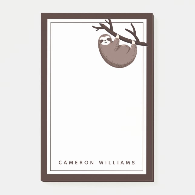 Sloth Says | Sloth Mode Activated Post-it Notes (Front)