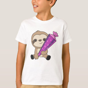 Sloth School Enrolment Daycare 2021 Schoolchild T-Shirt