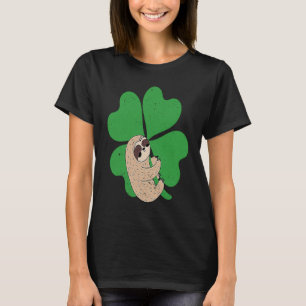 Sloth Shamrock Cute C Lazy St Patricks Day Animal T-Shirt