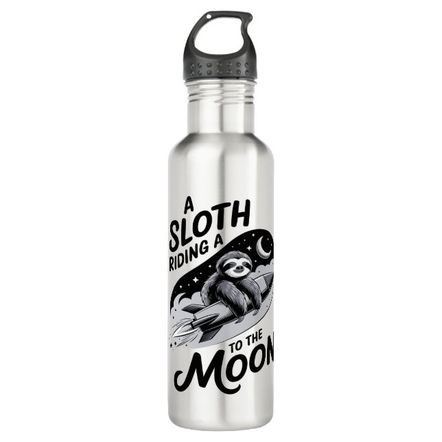 Sloth Shirt Animals Autumn Pumpkin 710 Ml Water Bottle (Front)