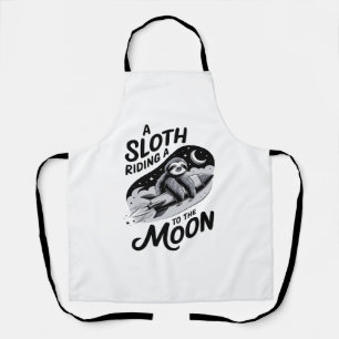 Sloth Shirt Safari Christmas Santa Apron