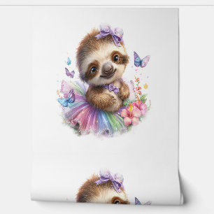 Sloth Shirt Safari Rainbow Summer Wallpaper