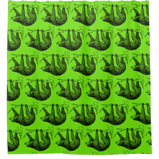 Sloth Shower Curtain (Front)