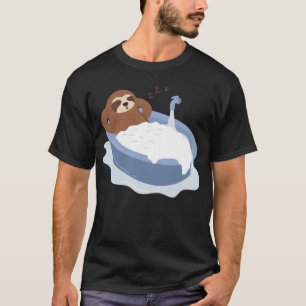 Sloth Shower Sleeping Cute Tired Lazy Sloth T-Shirt