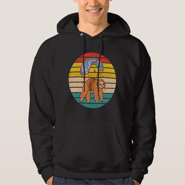Sloth Sky Diving Hoodie (Front)