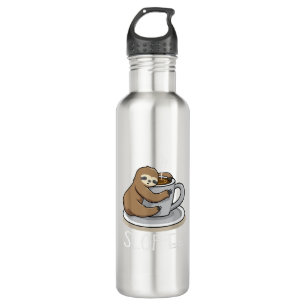 Sloth Sleep at Cup of Coffee Funny Sloth Sloffee T 710 Ml Water Bottle