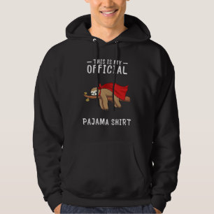 Sloth sleep pyjamas pajama Sleepover Hoodie