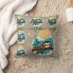 Sloth Sleeping Baby Blanket Cushion