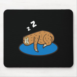Sloth Sleeping On Disc Golf Mouse Mat