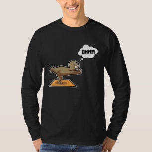 Sloth Sloth Yoga Poses Sports Gymnastics Ohm Heart T-Shirt