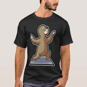Sloth Sloth Yoga Poses Sports Gymnastics Ohm Heart T-Shirt