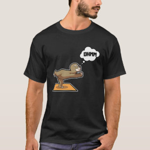 Sloth Sloth Yoga Poses Sports Gymnastics Ohm Heart T-Shirt