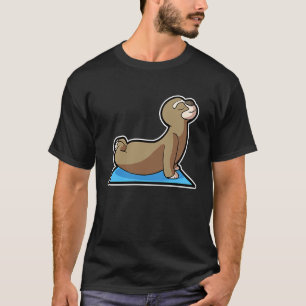 Sloth Sloth Yoga Poses Sports Gymnastics Ohm Heart T-Shirt