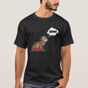 Sloth Sloth Yoga Poses Sports Gymnastics Ohm Heart T-Shirt