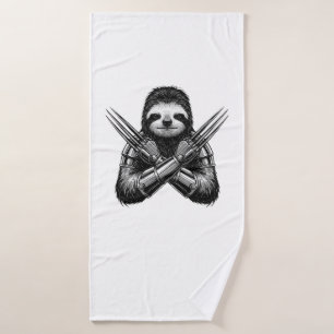 Sloth Slotherine Halloween Bath Towel