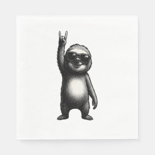 Sloth Slotherine Halloween Napkin