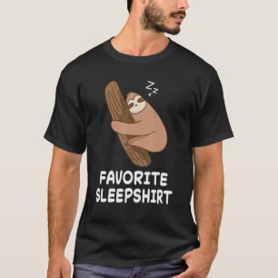 Sloth Sloths Nap Sleeping Sleep Pajama Pajamas Nig T-Shirt