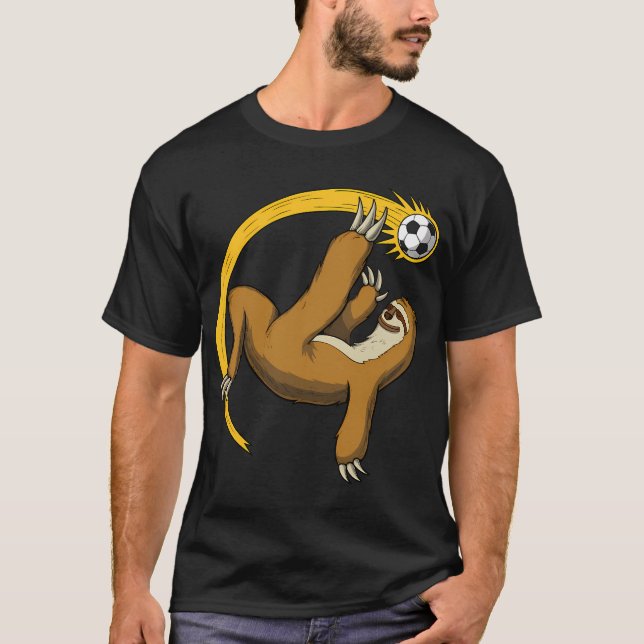 Sloth Soccer Player T-Shirt (Front)