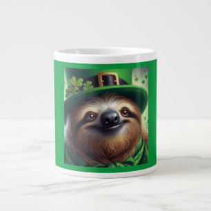 Sloth St Paddys Day Large Coffee Mug