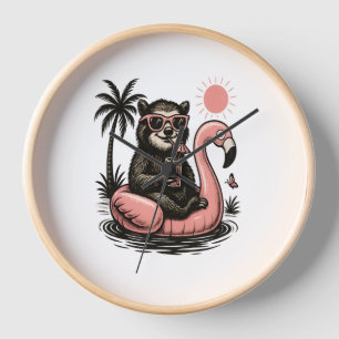 Sloth Summer Vibes Clock