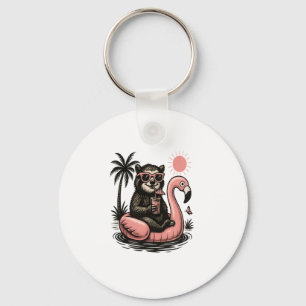 Sloth Summer Vibes Key Ring