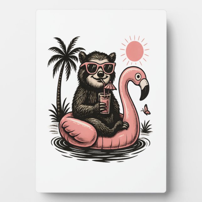 Sloth Summer Vibes Plaque (Front)