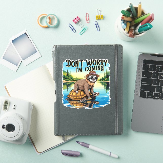 Sloth T-Shirt- Don't Worry I'm Coming (iPad Cover)
